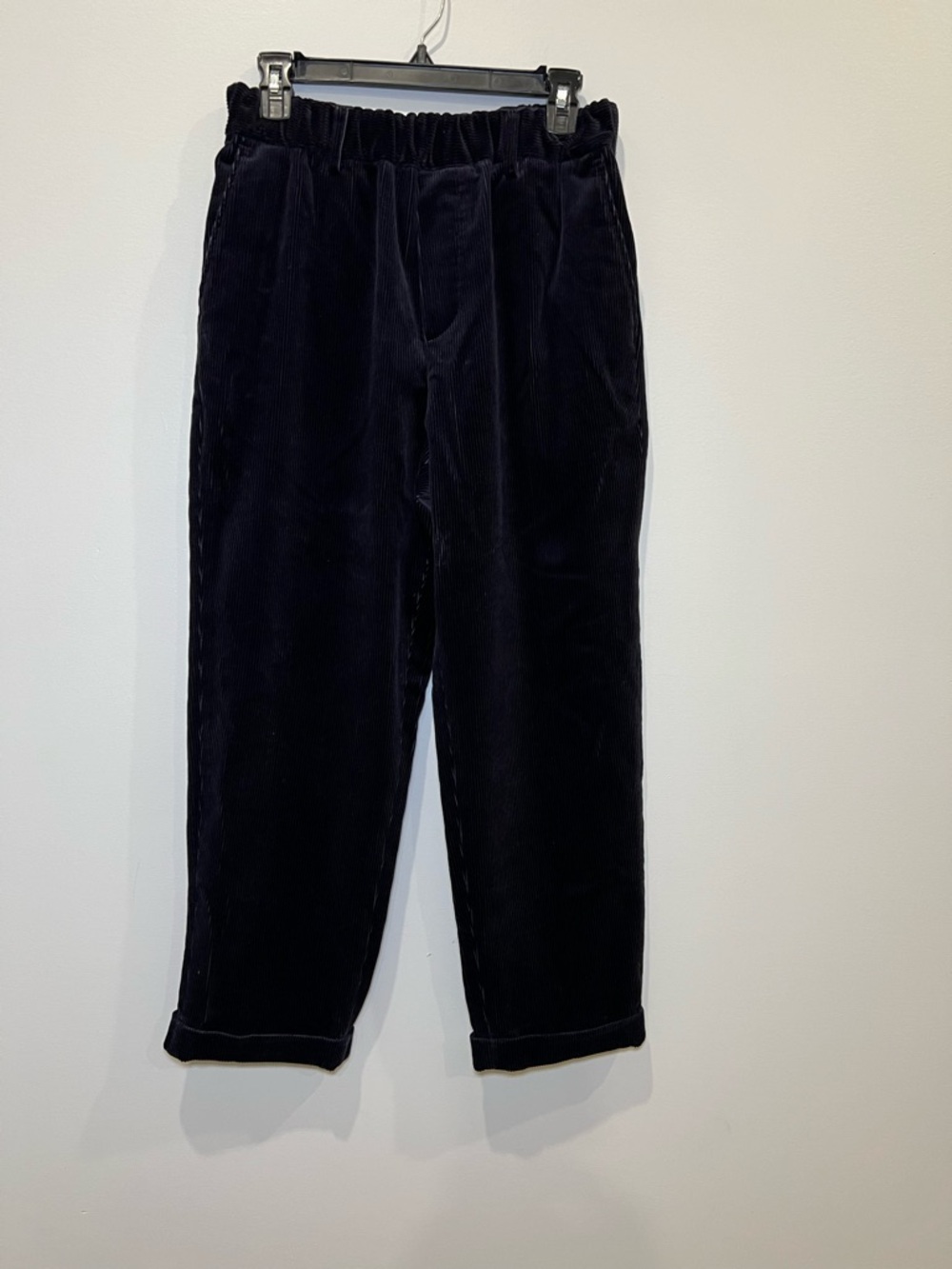 Nicholson & Nicholson women Corduroy‎ Elastic-Waist cropped Trousers